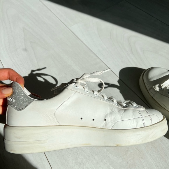 Golden Goose Pure Star Sneaker - Silver and White - Picture 6 of 9